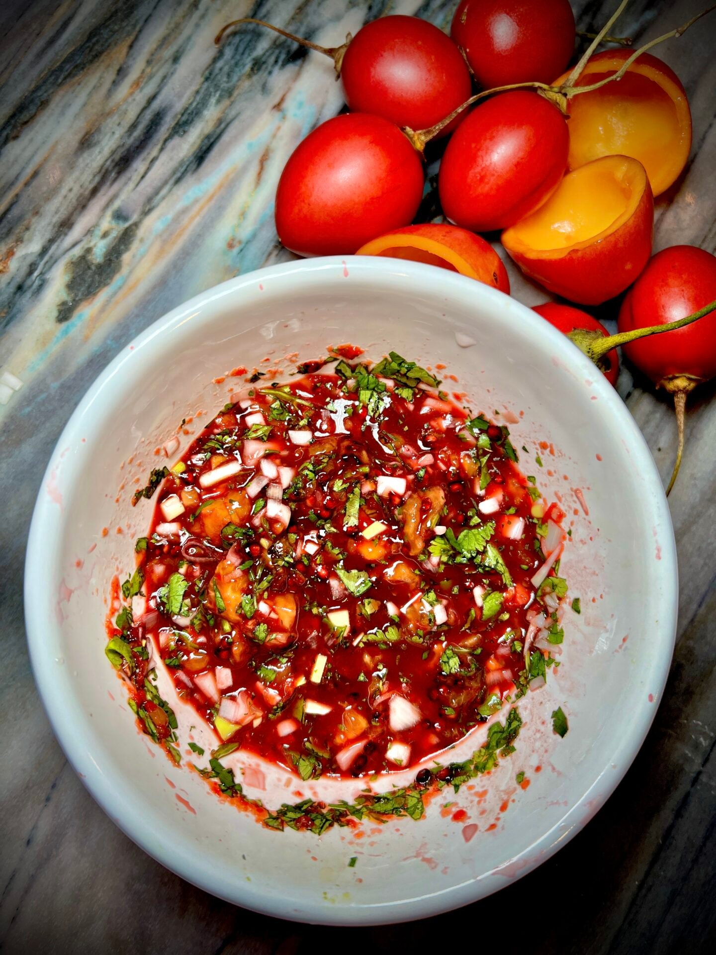 How To Make Tamarillo Salsa From Homegrown Tree Tomatoes - Marzi's Garden